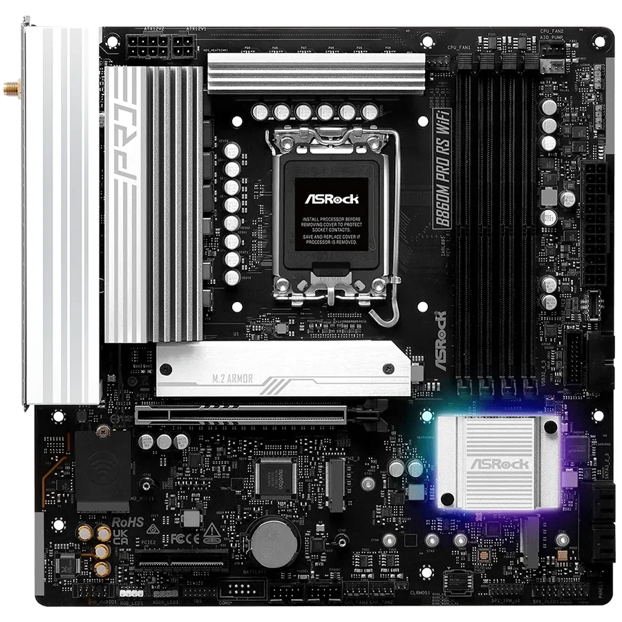 Дънна платка ASRock MB Desktop B860M Pro Rs Wi-fi
