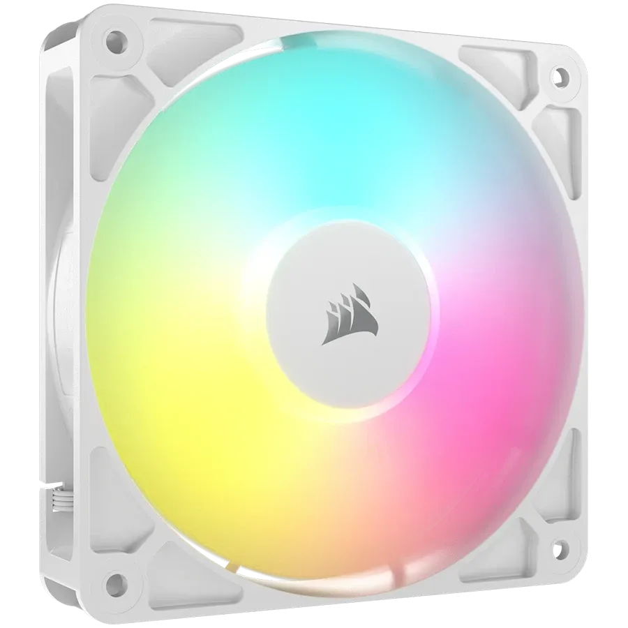 Охладител Corsair RS120 ARGB White, 120mm ARGB Fan, Single Pack