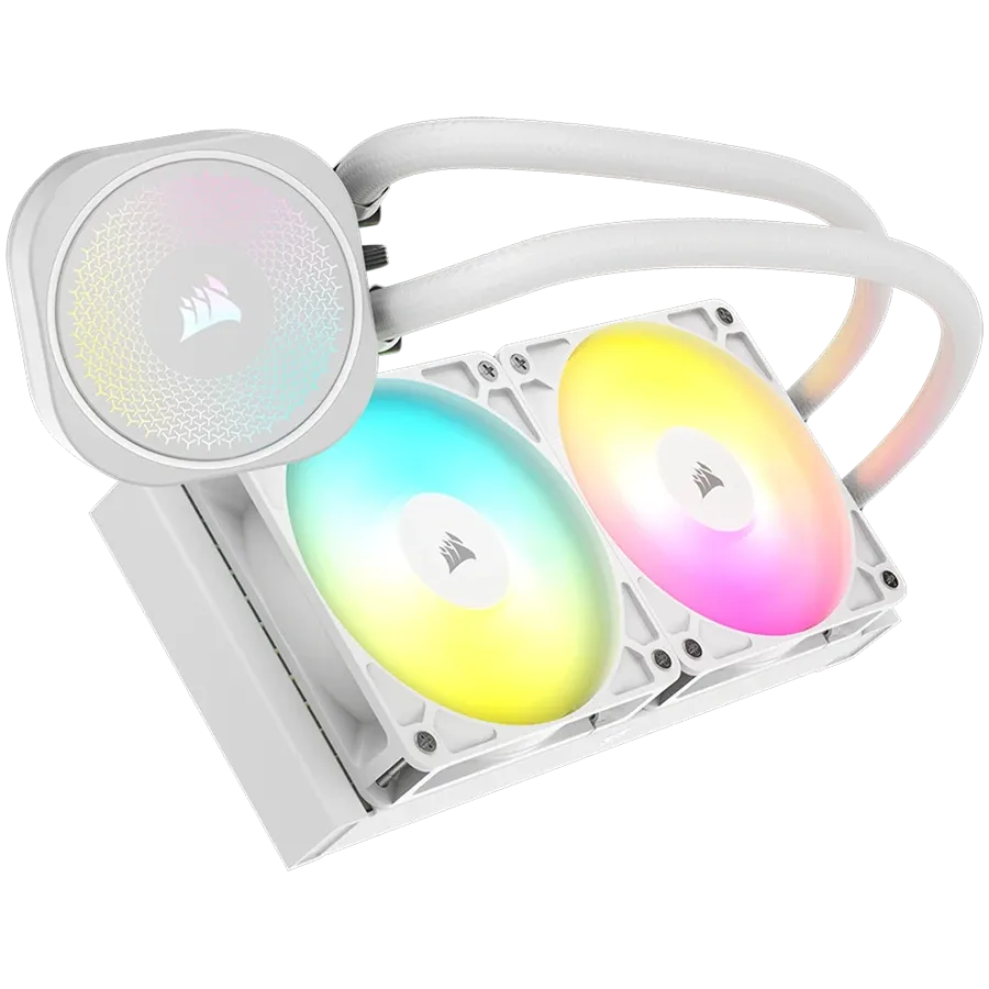 Охладител Corsair Nautilus 240 ARGB, бял