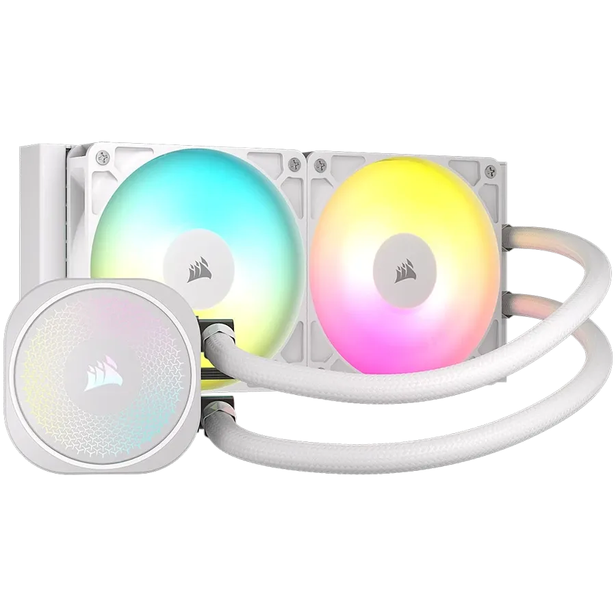 Охладител Corsair Nautilus 240 ARGB, бял