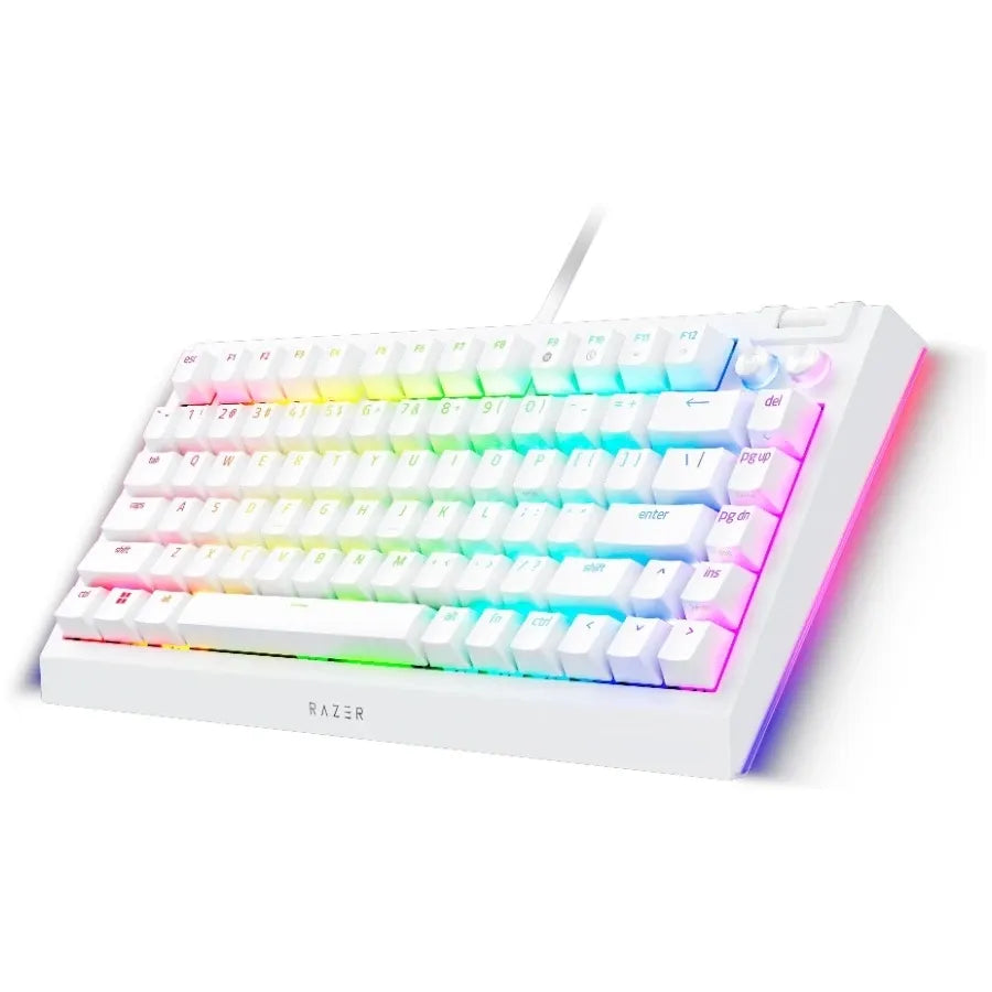 Геймърска клавиатура Razer BlackWidow V4 75% White, US, Hot-swap