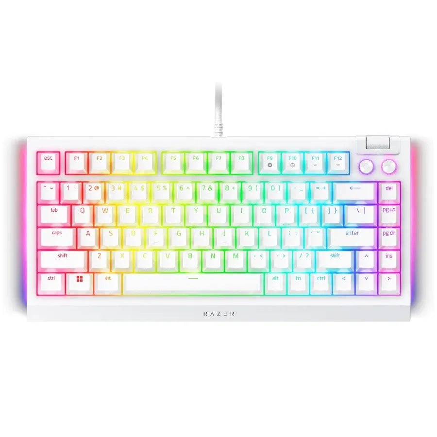 Геймърска клавиатура Razer BlackWidow V4 75% White, US, Hot-swap