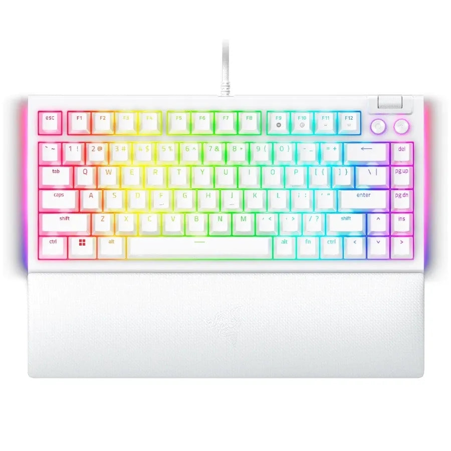 Геймърска клавиатура Razer BlackWidow V4 75% White, US, Hot-swap