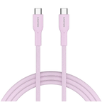 Кабел Canyon cable OnWire 60CL C-C 60W Color Braided 1m, розов