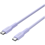 Кабел Canyon cable OnWire 60CL C-C 60W Color Braided 1m, лилав