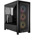 Компютърна кутия Corsair Frame 4000D RS ARGB Mid-Tower, черна