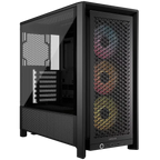 Компютърна кутия Corsair Frame 4000D RS ARGB Mid-Tower, черна