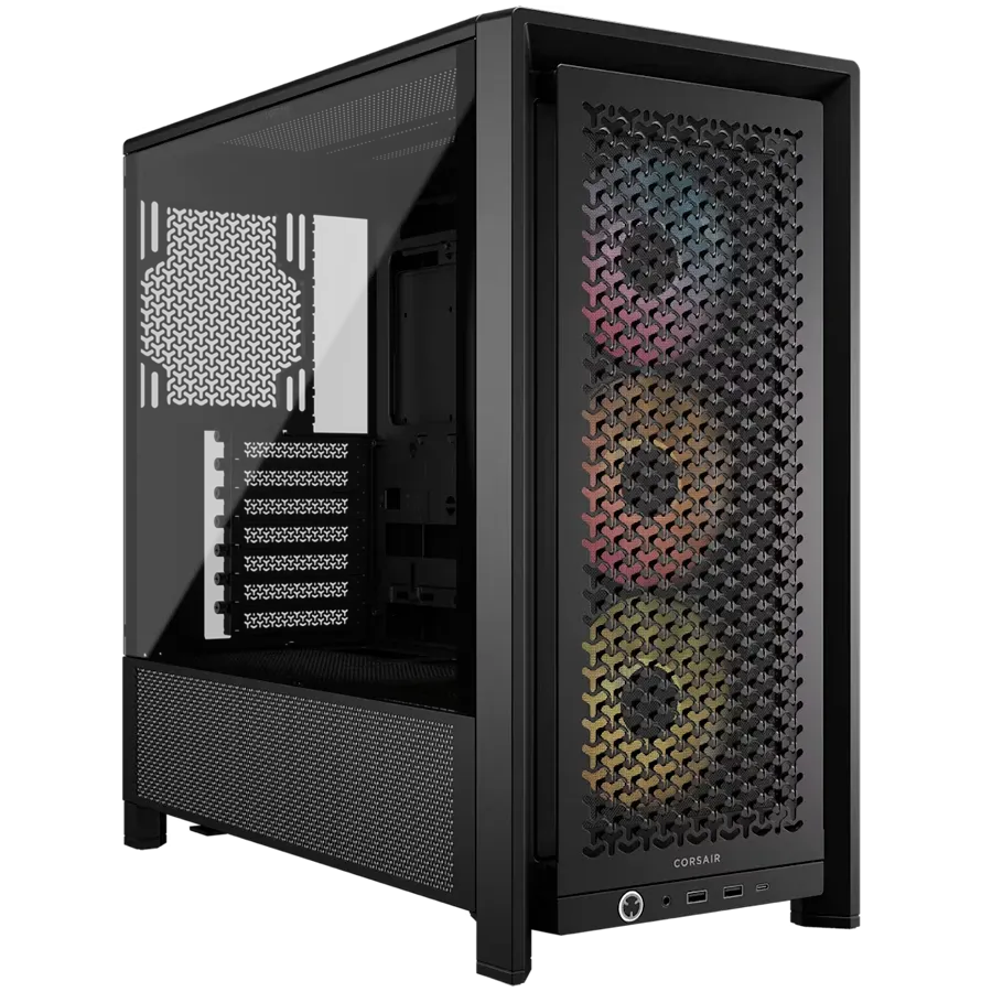 Компютърна кутия Corsair Frame 4000D RS ARGB Mid-Tower, черна