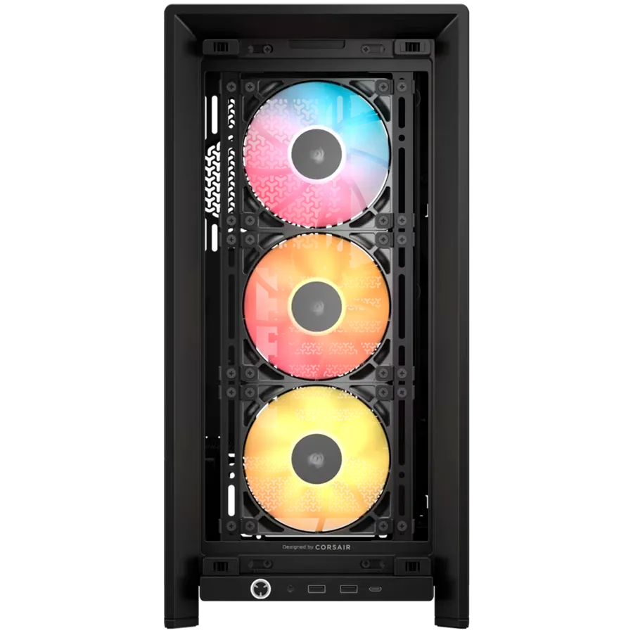 Компютърна кутия Corsair Frame 4000D RS ARGB Mid-Tower, черна