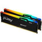 RAM памет Kingston 64GB 5600MT/s DDR5 CL36 DIMM (Kit of 2) FURY Beast RGB
