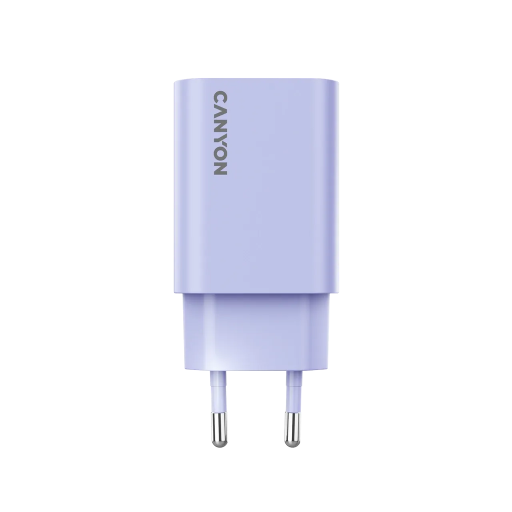 Зарядно устройство Canyon charger OnCharge 30CL Max Power 30W 1xPD EU, лилаво