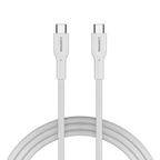 Кабел Canyon cable OnWire 60CL C-C 60W Color Braided 1m, бял