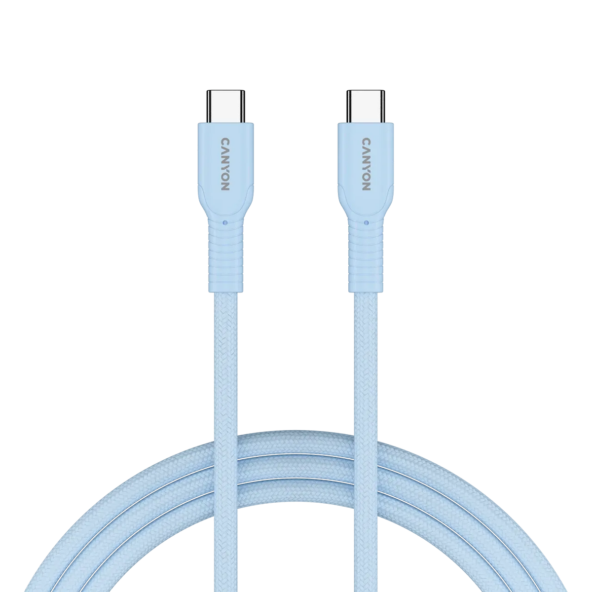 Кабел Canyon cable OnWire 60CL C-C 60W Color Braided 1m Light, син