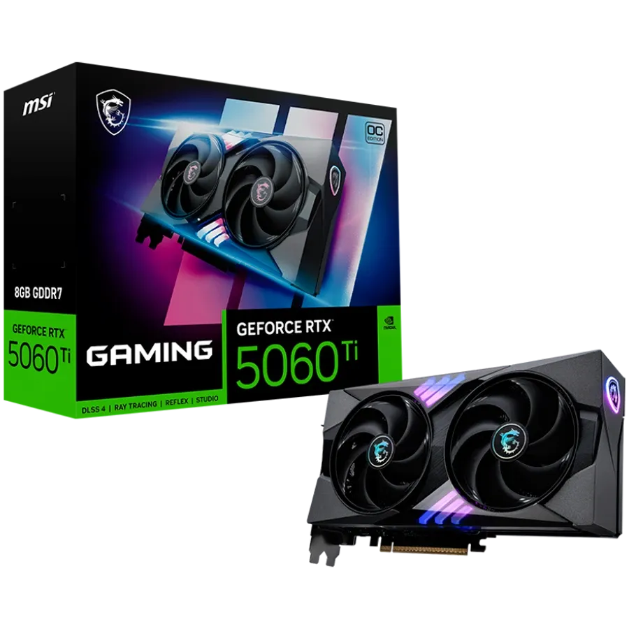 Видео карта MSI Nvidia GeForce RTX 5060 Ti 8G Gaming OC