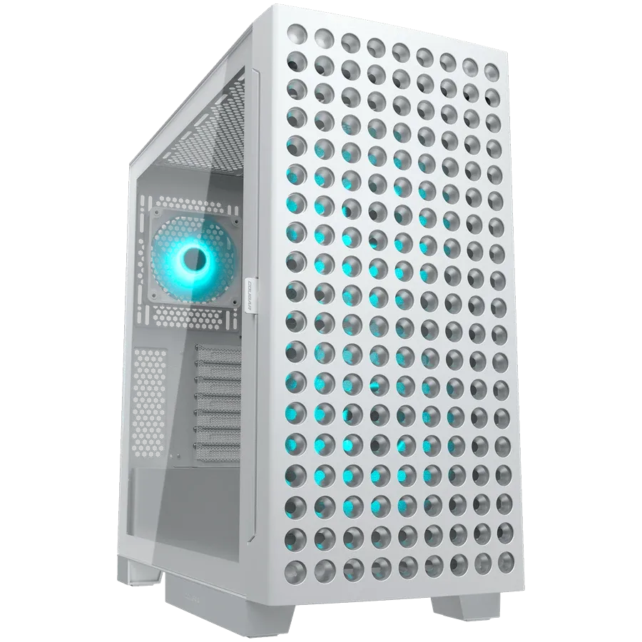 Компютърна кутия Cougar Airface ECO RGB PC Case, Mid Tower, бяла