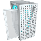 Компютърна кутия Cougar Airface ECO RGB PC Case, Mid Tower, бяла
