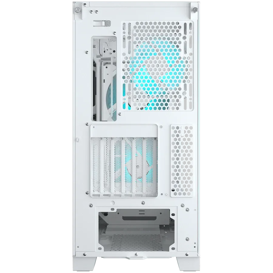 Компютърна кутия Cougar Airface ECO RGB PC Case, Mid Tower, бяла