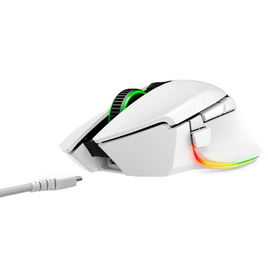 Геймърска мишка Razer Basilisk V3 Pro White Wireless, 30K DPI