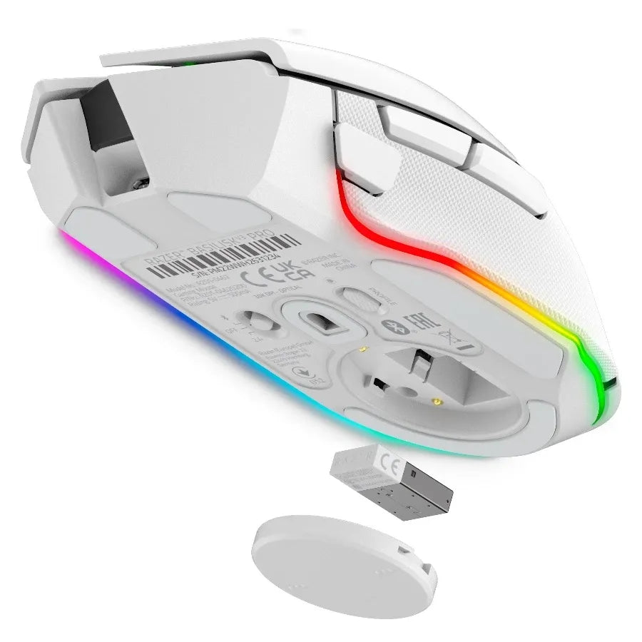 Геймърска мишка Razer Basilisk V3 Pro White Wireless, 30K DPI