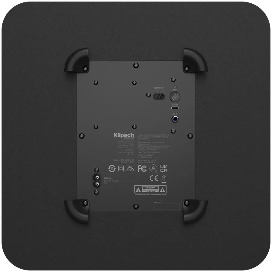 Аудио система Klipsch Flexus SUB 100 Subwoofer 10'', черна