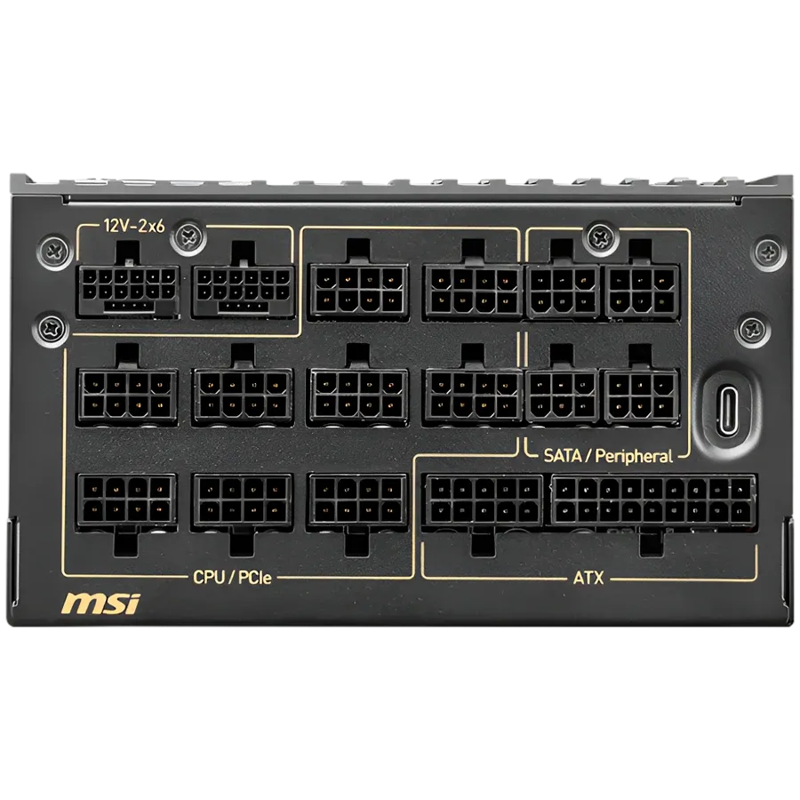 Захранване MSI MEG Ai1600T PCIE5 Power Supply 1600W