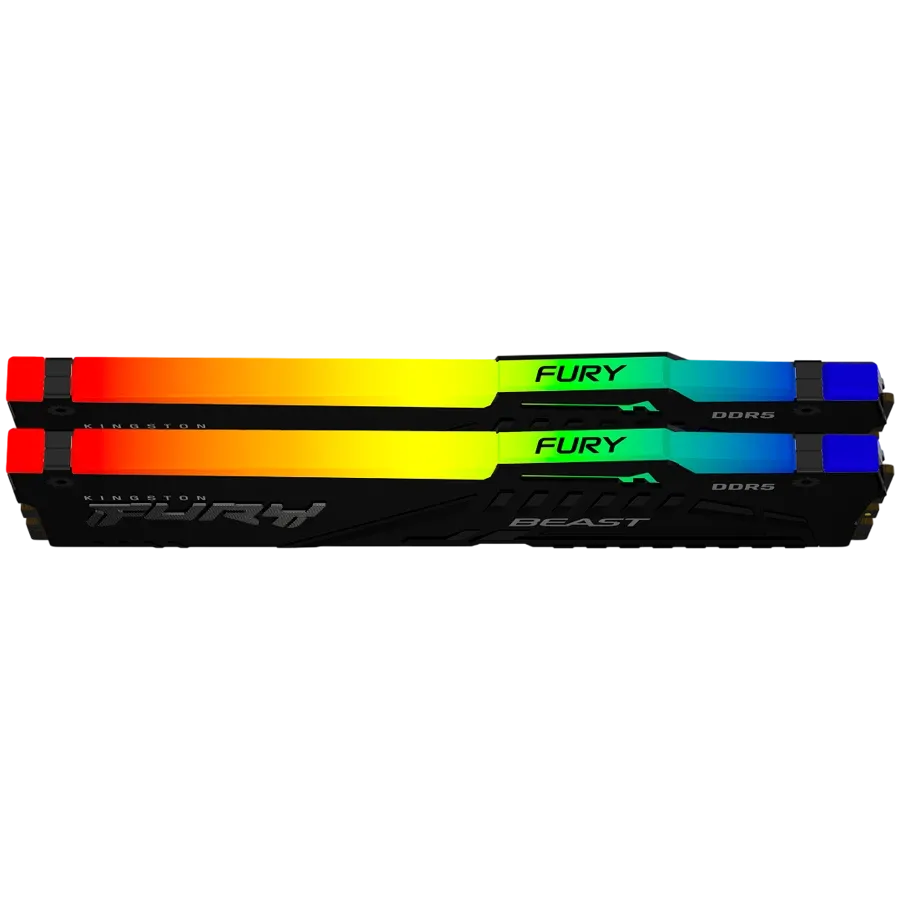 RAM памет Kingston 32GB 6000MT/s DDR5 CL30 DIMM (Kit of 2) FURY Beast RGB EXPO