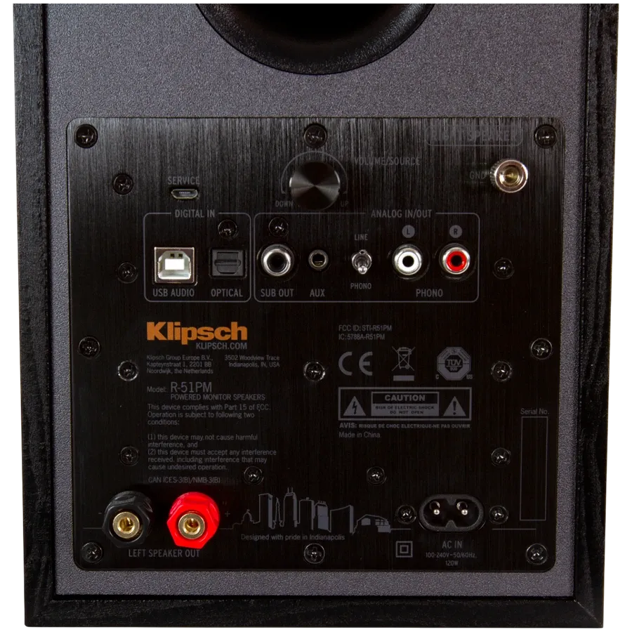 Тонколони Klipsch Reference R-51PM Powered Bookshelf Speakers