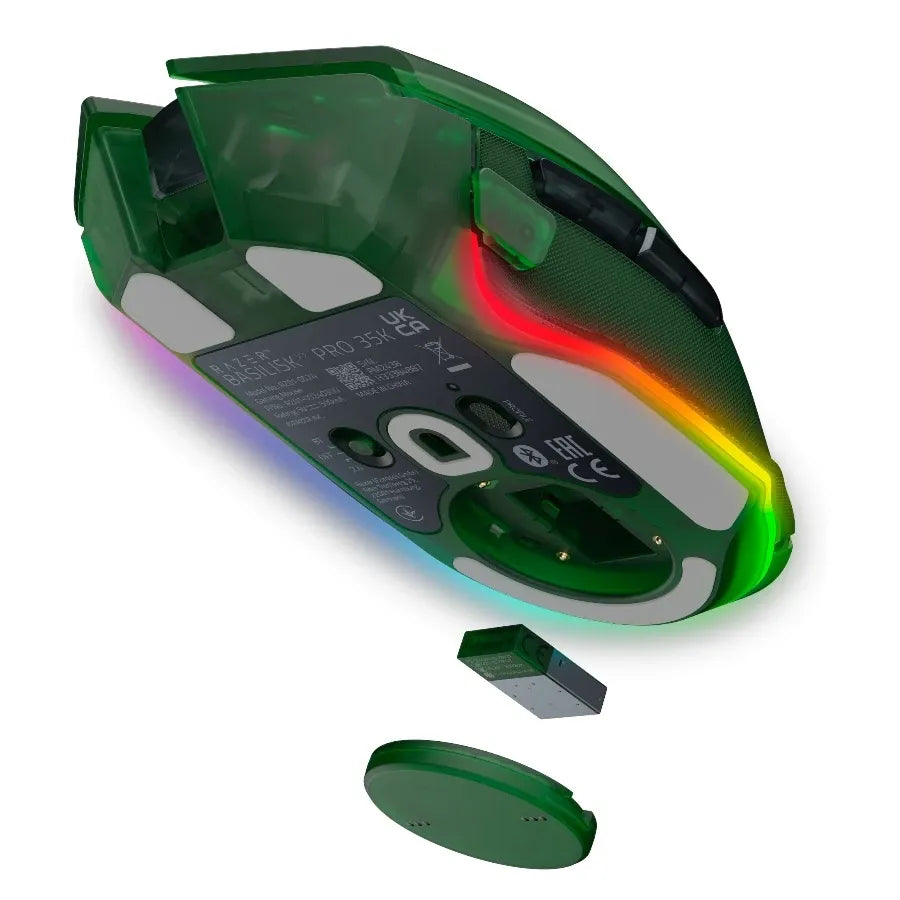 Геймърска мишка Razer Basilisk V3 Pro 35K Phantom Green Edition