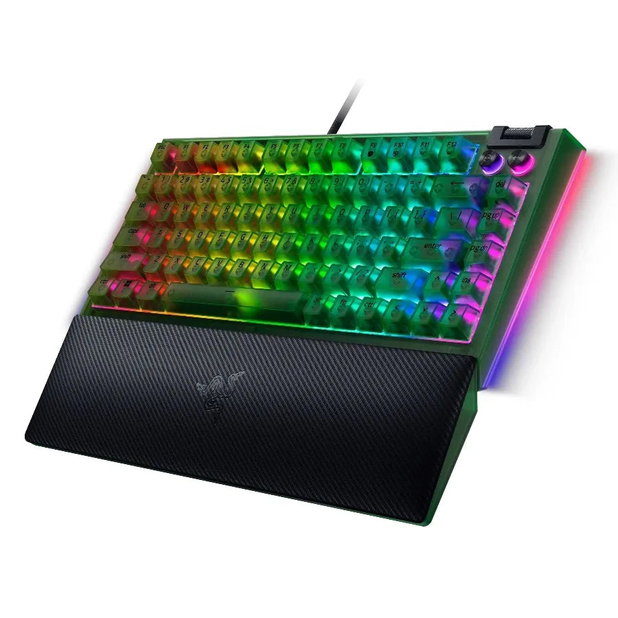 Геймърска клавиатура Razer BlackWidow V4 75% Phantom Green Edition