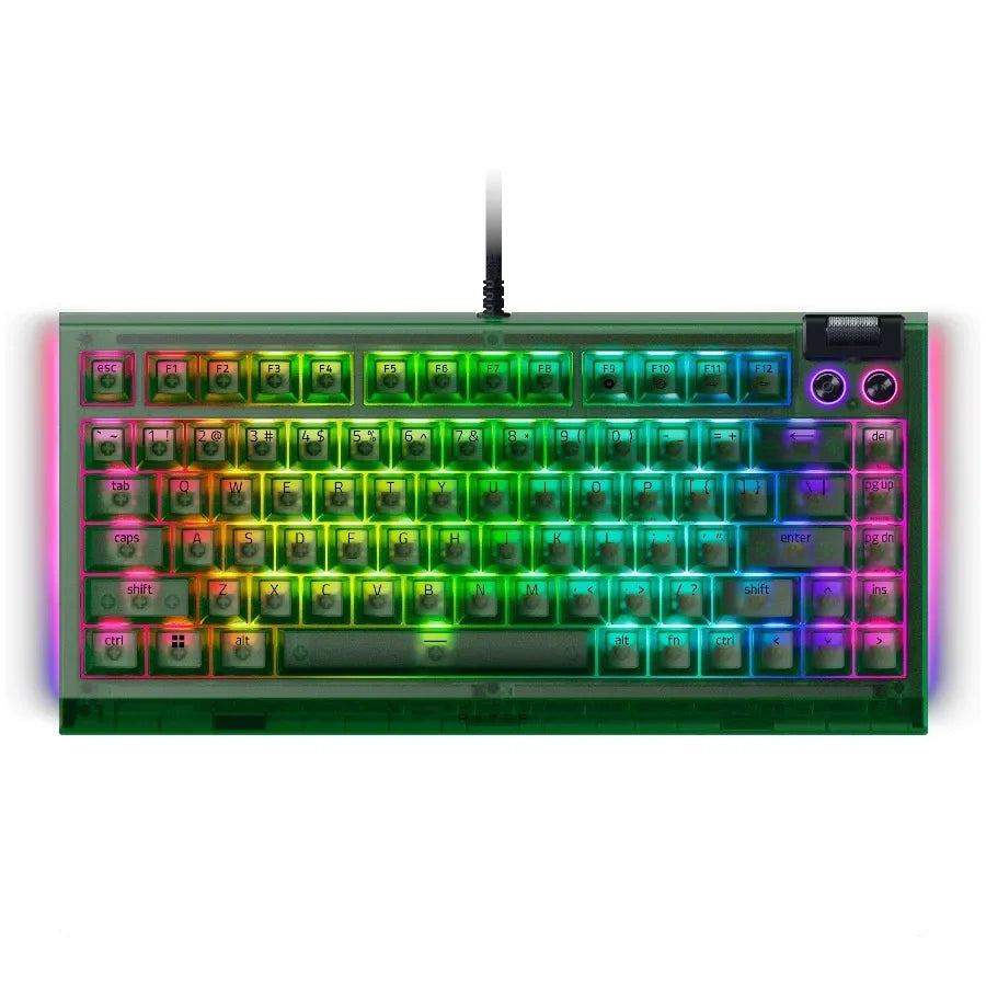 Геймърска клавиатура Razer BlackWidow V4 75% Phantom Green Edition