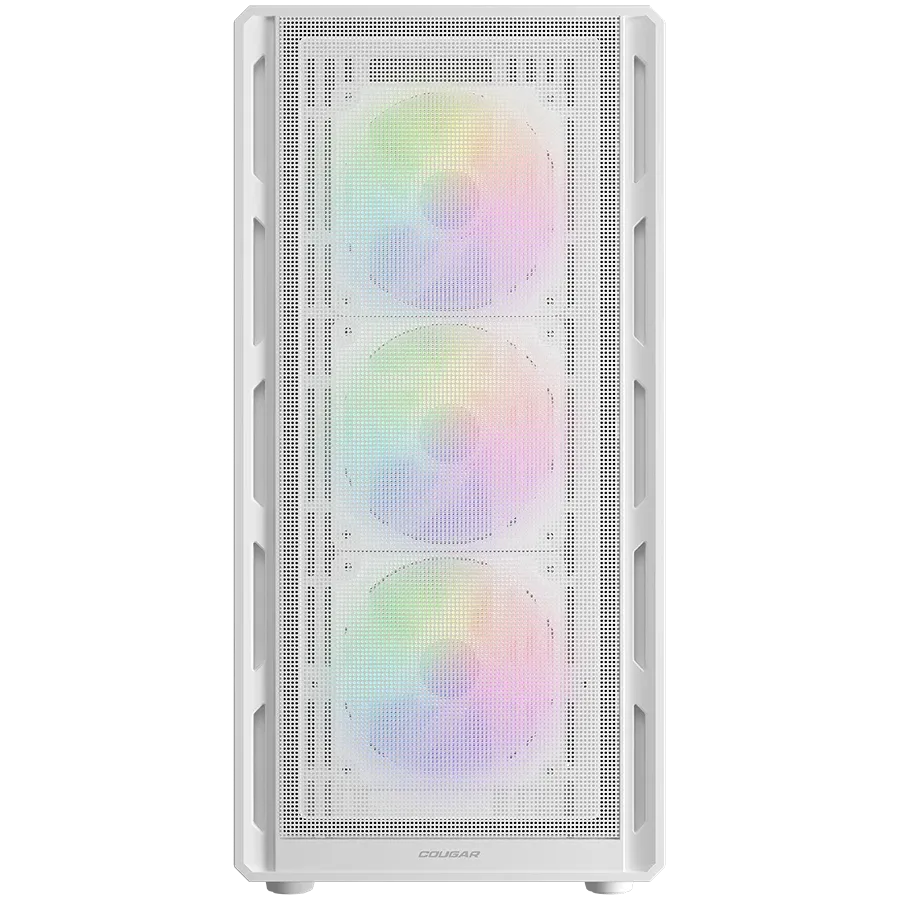 Компютърна кутия Cougar Airface PURE RGB PC Case, Mid Tower, бяла