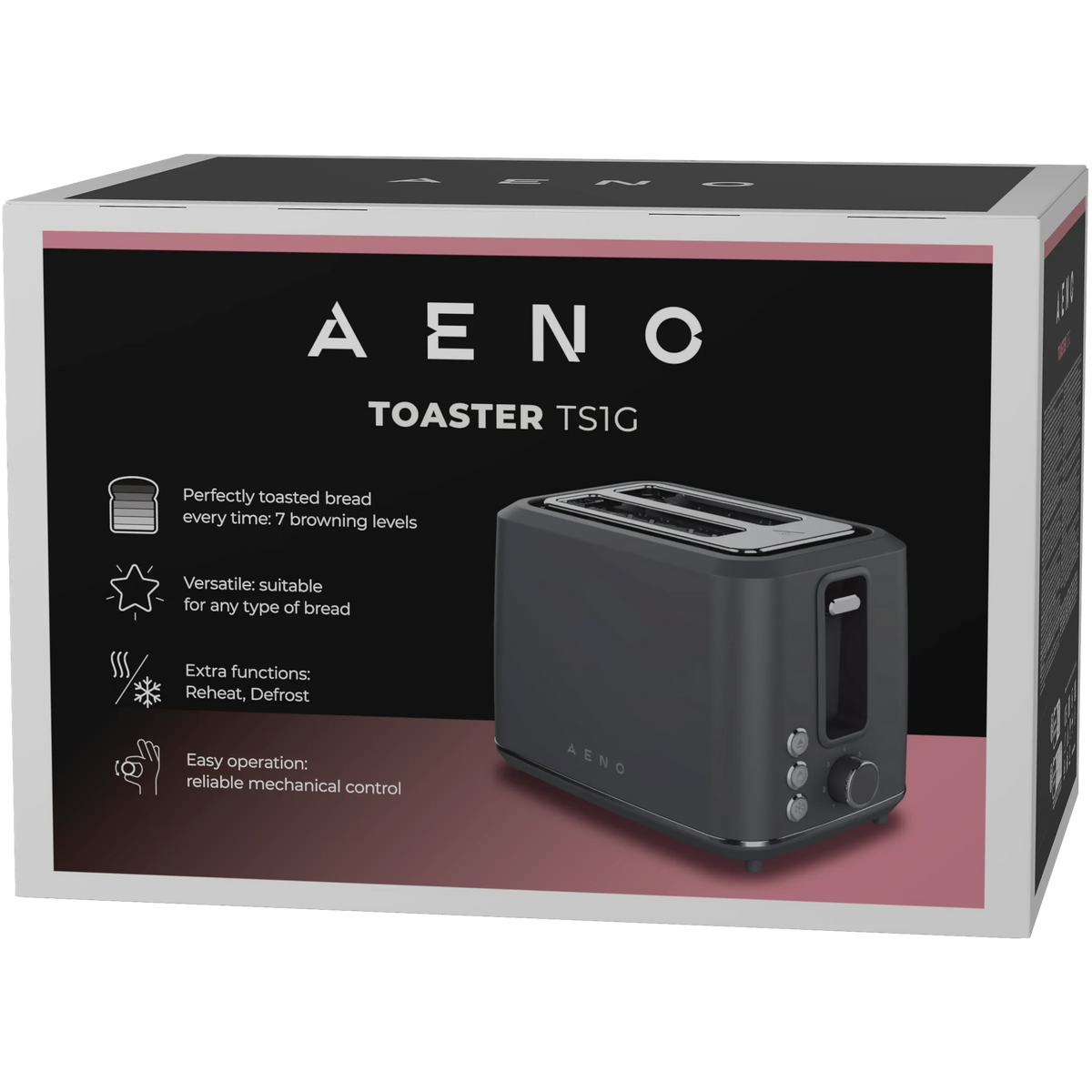 Тостер AENO, сив