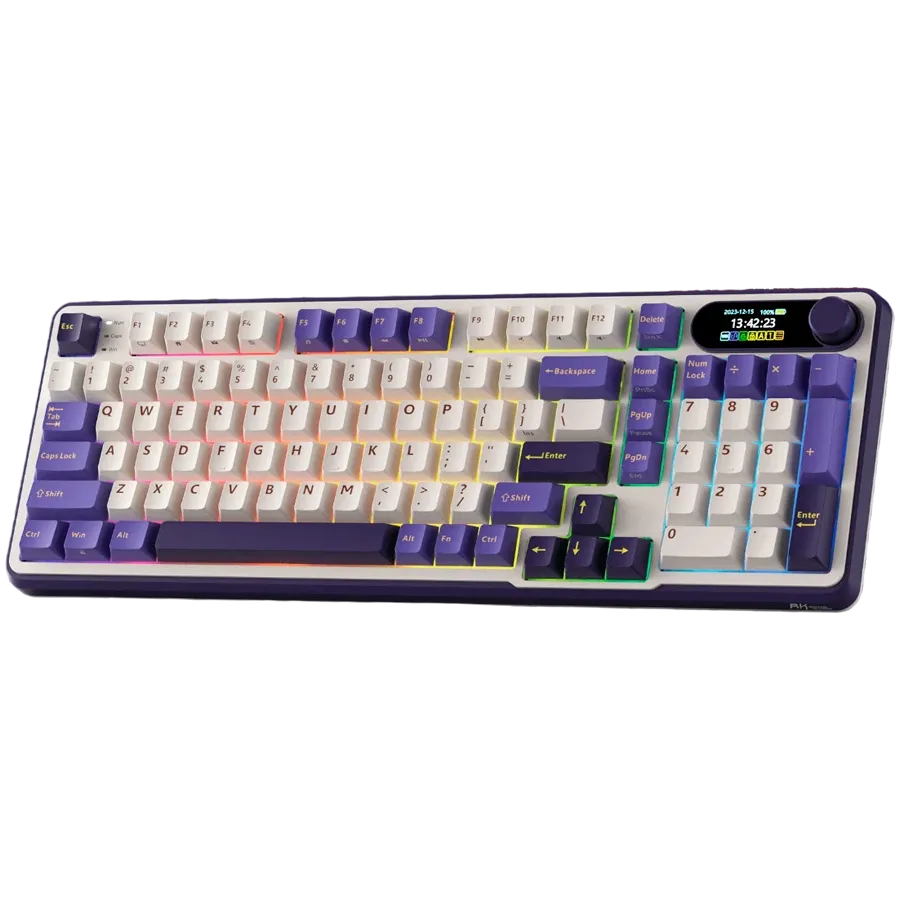 Геймърска клавиатура Royal Kludge RK-S98 Blackberry Mousse Chartreuse switch