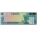 Геймърска клавиатура Royal Kludge RK-S98 Light Cloud Chartreuse switch