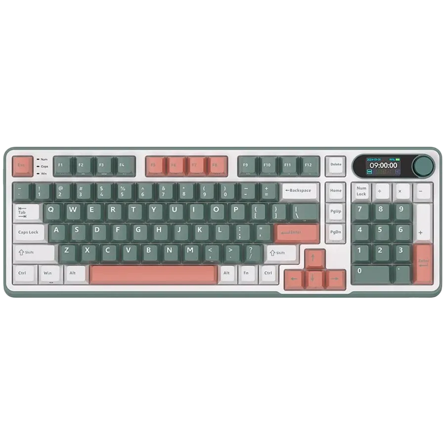 Геймърска клавиатура Royal Kludge RK-S98 Camping Green Chartreuse switch