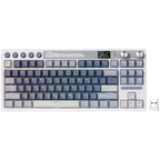 Геймърска клавиатура Royal Kludge RK M87 Ocean Blue Cream switch