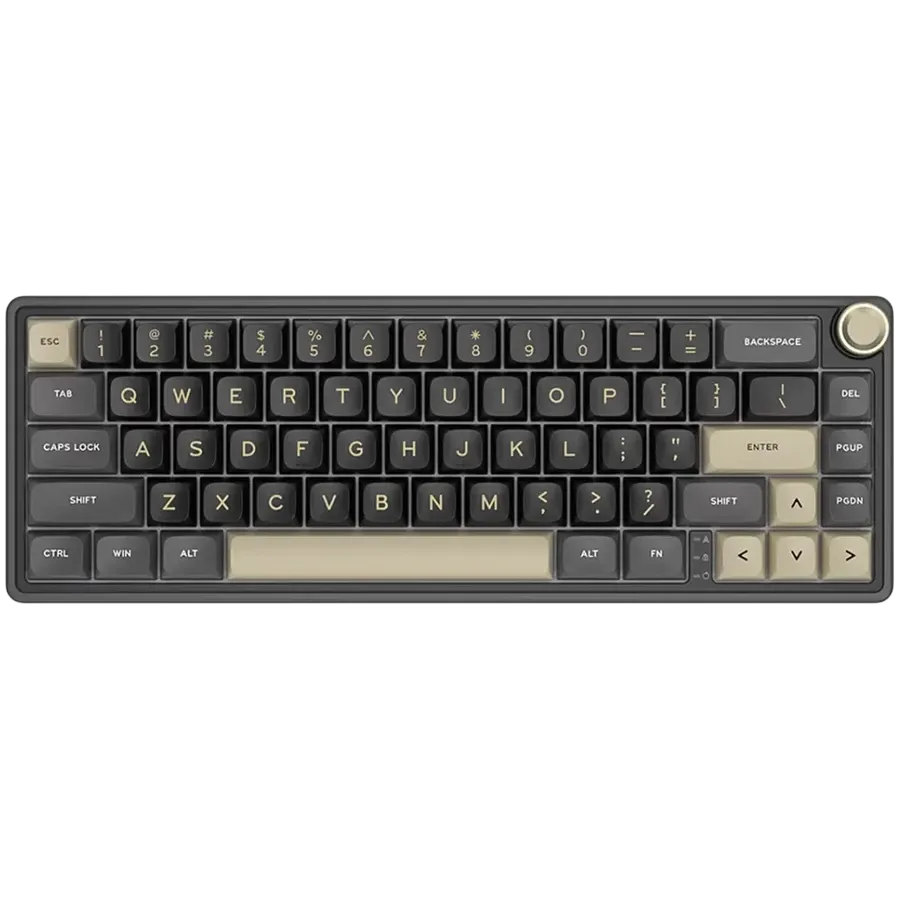 Геймърска клавиатура Royal Kludge R65 Phantom Chartreuse switch