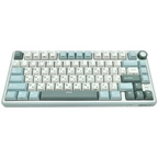 Геймърска клавиатура Royal Kludge R75 Sky Cyan K silver switch