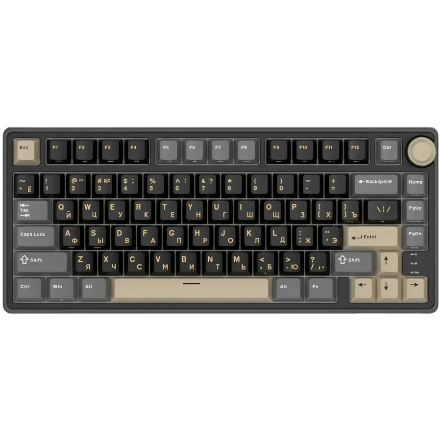 Геймърска клавиатура Royal Kludge R75 Phantom K silver switch