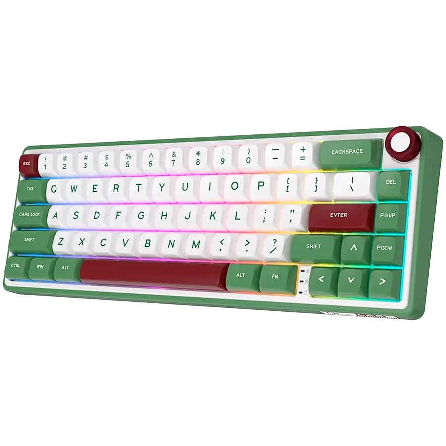 Геймърска клавиатура Royal Kludge R65 Green sand Chartreuse switch