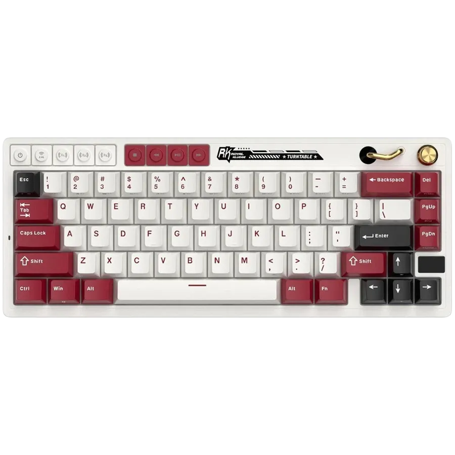 Геймърска клавиатура Royal Kludge RK M65 Famicom Cream switch