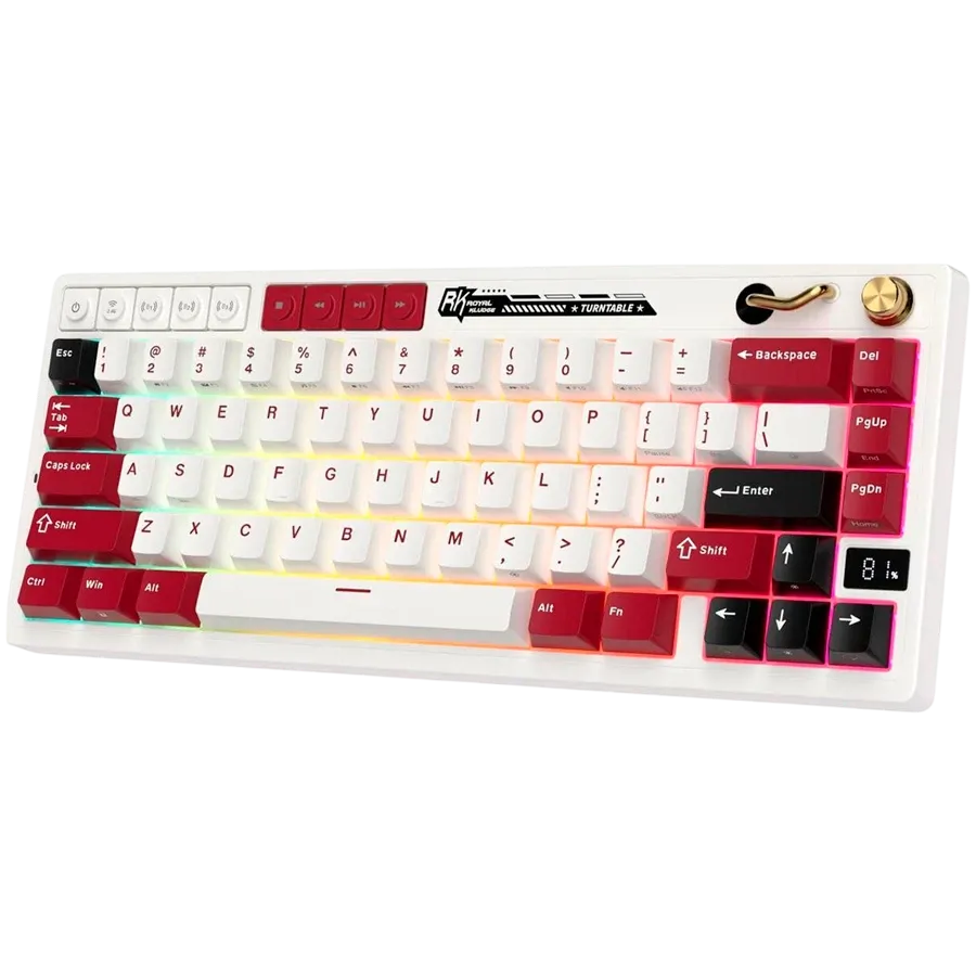 Геймърска клавиатура Royal Kludge RK M65 Famicom Cream switch