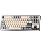 Геймърска клавиатура Royal Kludge R87Pro Half Grey Creamy switch