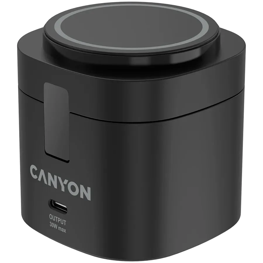Безжично зарядно Canyon 4 in 1 Wireless Charging Stand (CNS-WCS405B)
