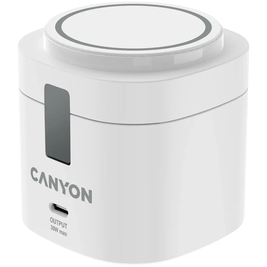 Безжично зарядно Canyon 4 in 1 Wireless Charging Stand (CNS-WCS405W)