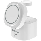 Безжично зарядно Canyon 4 in 1 Wireless Charging Stand (CNS-WCS405W)