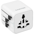 Зарядно устройство Canyon Travel Adapter OnTour One EU/UK/US/AUS, бяло
