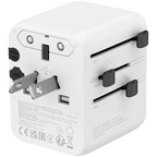 Зарядно устройство Canyon Travel Adapter OnTour 20 EU/UK/US/AUS 20W, бяло