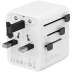 Зарядно устройство Canyon Travel Adapter OnTour 20 EU/UK/US/AUS 20W, бяло