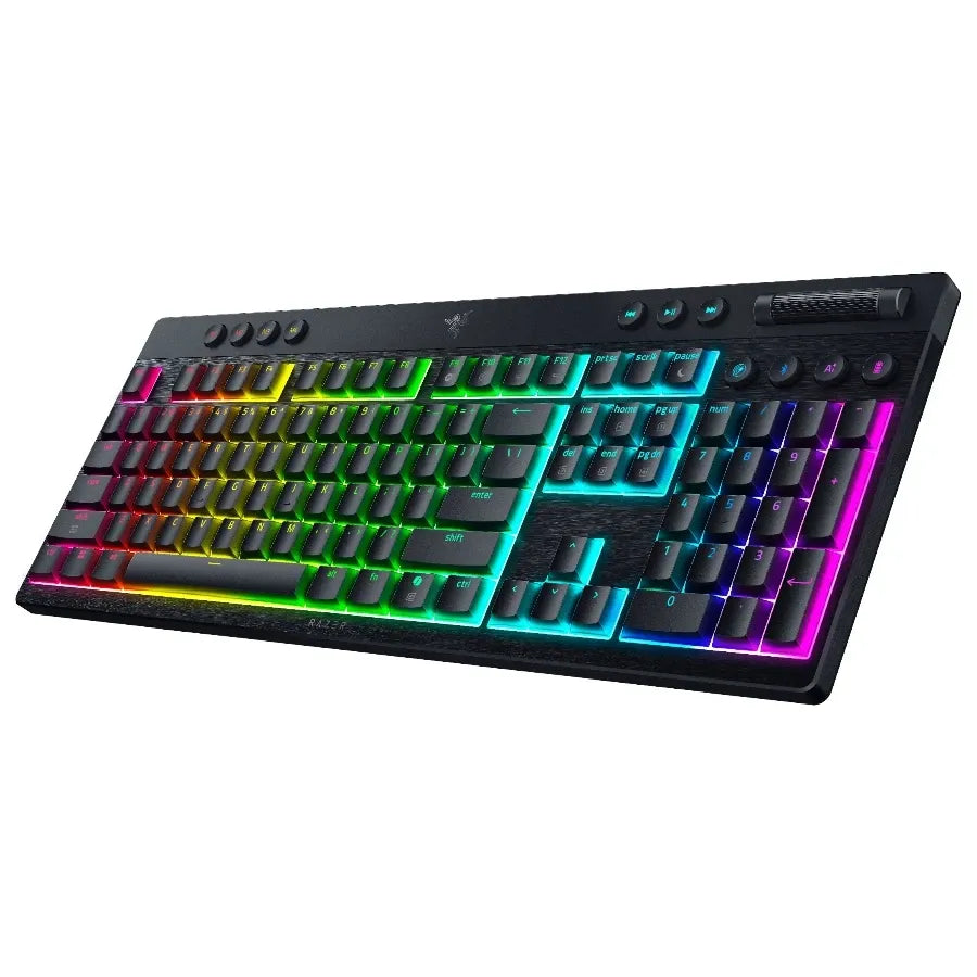 Геймърска клавиатура Razer BlackWidow V4 Low-profile HyperSpeed (Green Switch)